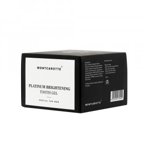 Montcarotte Мужской гель для зубов Платиновое сияние, 60 мл