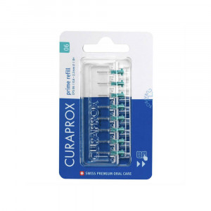 Curaprox CPS 06 Prime Межзубный ершик 0,6 мм бирюзовый, 8 шт