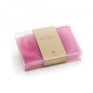 Stimulite Скрабер для тела с ручками, пурпурная