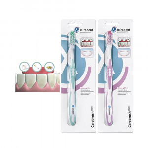 Miradent Carebrush Зубная щетка средней жесткости, зеленая