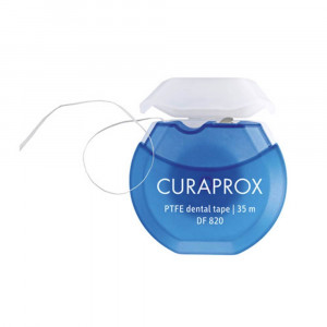 Curaprox Нить межзубная тефлоновая с хлоргексидином DF 820, 35 м