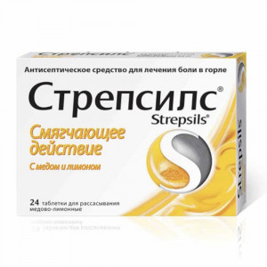 Стрепсилс Смягчающее действие, таблетки, 24 шт