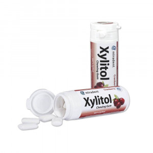 Miradent XYLITOL Жевательная резинка со вкусом клюквы