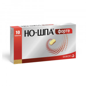 Но-шпа форте, таблетки 80 мг, 10 шт