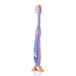 Brush-Baby Детская зубная щетка FlossBrush ( от 3 до 6 лет), сиреневая