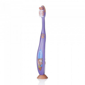Brush-Baby Детская зубная щетка FlossBrush (с 6 лет), сиреневая