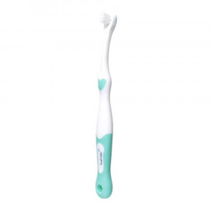Brush-Baby Первая зубная щётка FirstBrush (от 0 до 18 мес), голубая
