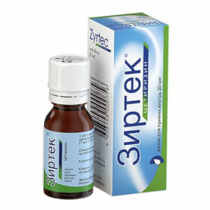 Зиртек капли для приема внутрь 10 мг/мл, 20 мл