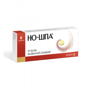 Но-шпа, таблетки 40 мг, 6 шт
