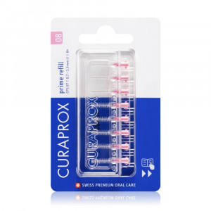 Curaprox CPS 08 Prime Ершик межзубный 0,8 мм розовый, 8 шт