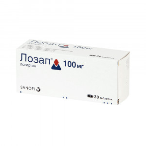 Лозап, таблетки 100 мг, 30 шт
