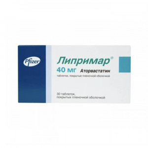 Липримар, таблетки 40 мг, 30 шт