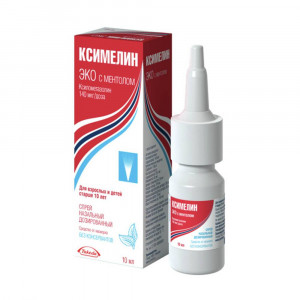 Ксимелин Эко Ментол, спрей назальный 140 мкг/доза 10 мл