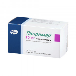 Липримар, таблетки 10 мг, 100 шт