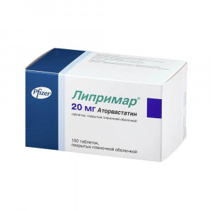 Липримар, таблетки 20 мг, 100 шт